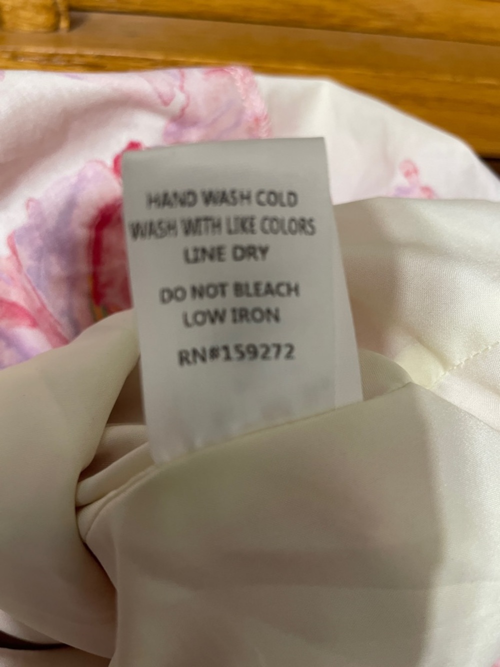 Floral Pink-and-Cream Maxi Shirt Dress - Picture 8 of 8